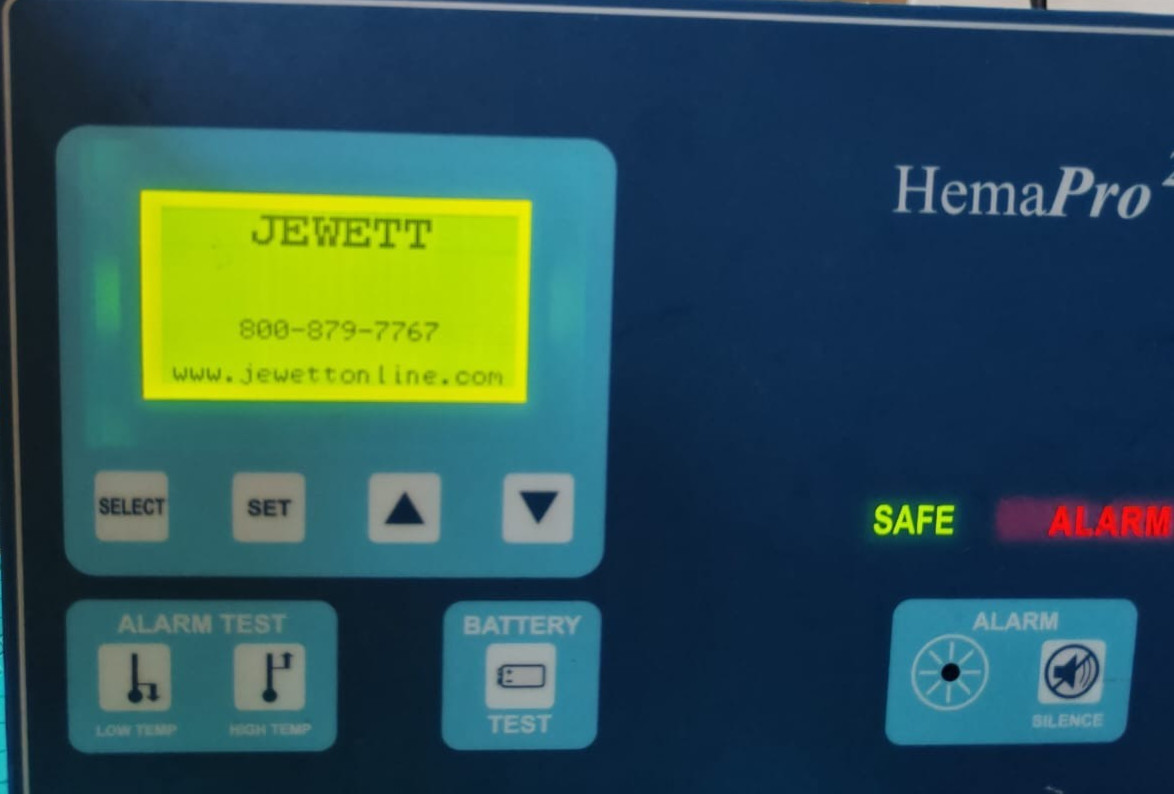 JEWETT HP2000 Jewett Hemapro 2000 HP2000 Control Panel Tried & 5