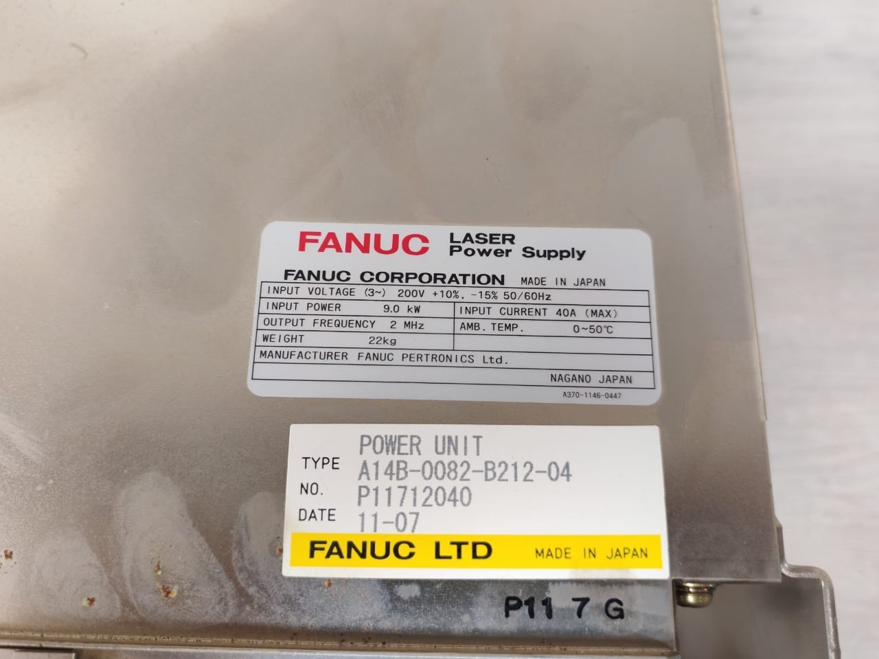FANUC A14B-0082-B212-04 FANUC A14B-0082-B212-04 Laser Power Supply 8