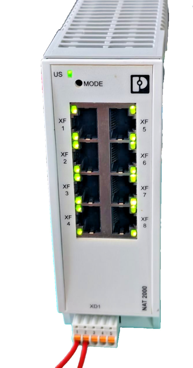 PHOENIX CONTACT FL NAT 2008 Industrial Ethernet Switch 2702881 24VDC 0.35A