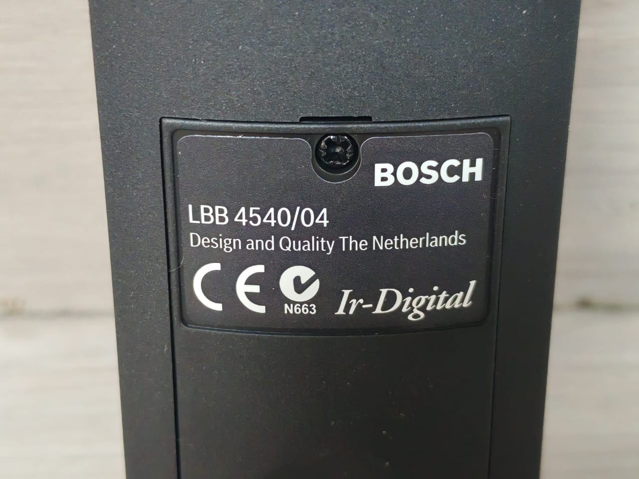 Bosch F01U508294 Bosch LBB4540/04 Integrus Pocket Receiver 4 Channel F01U508294 HW04/02 WK:1045 4