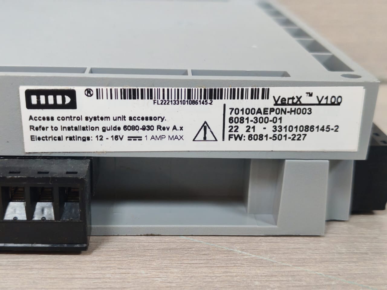 HID 70100AEP0N-H003 FW:6081-501-227 HID VertX WISENET V100 70100AEP0N-H003 FW:6081-501-227 DOOR/READER INTERFACE 9