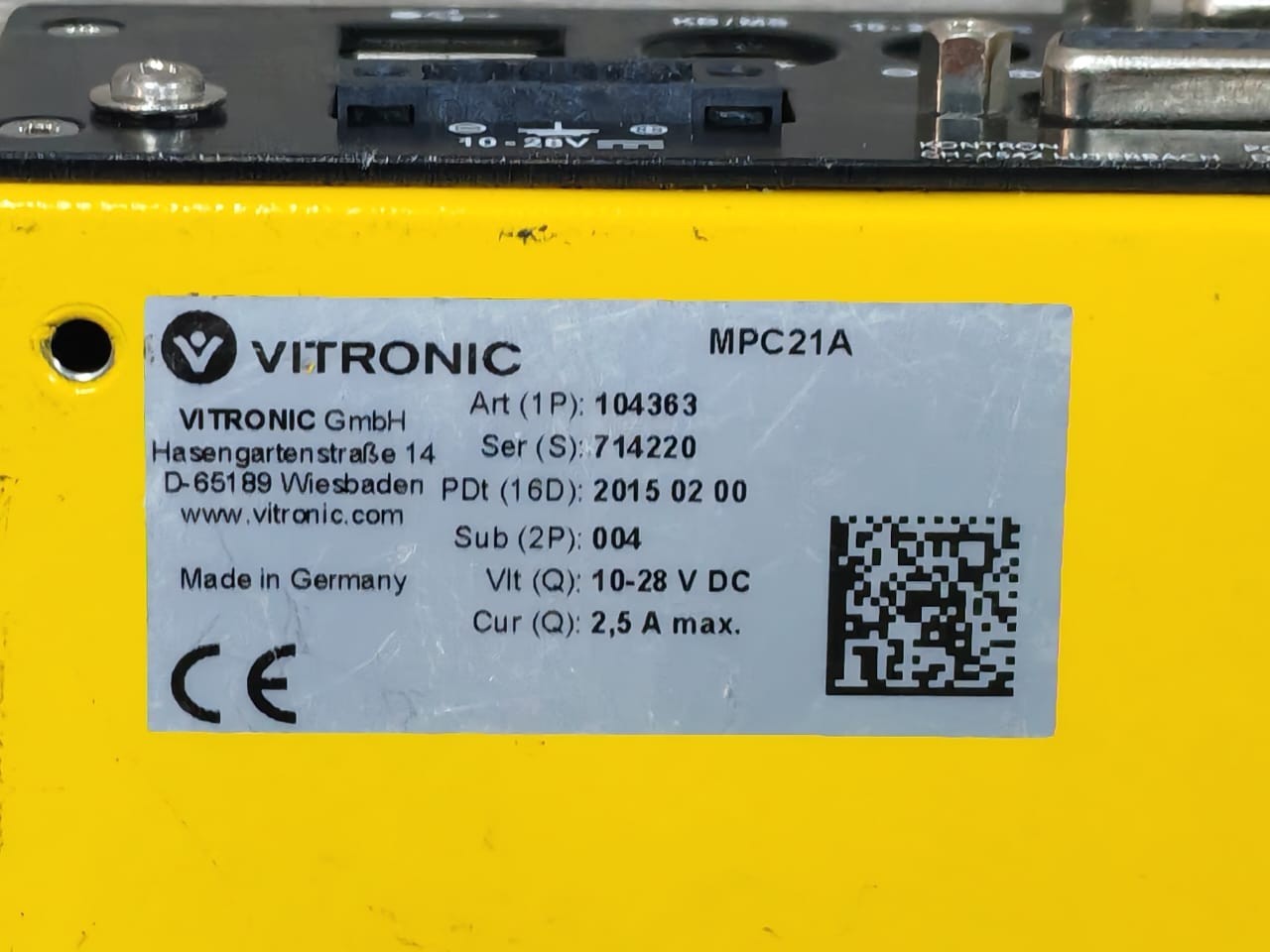 VITRONIC MPC21A-4COM-1GB Vitronic MPC21a-4Com-1GB MICROSPACE 1054-6057 Rev.10 Mini-Industrial Computer 6