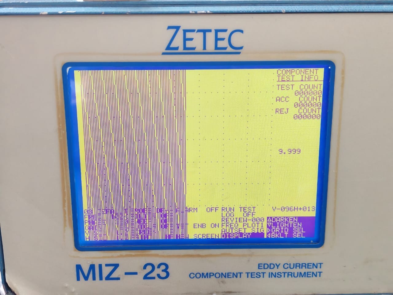 ZETEC MIZ-23 ZETEC MIZ-23 REV.1.57A EDDY CURRENT COMPONENT TEST INSTRUMENT 85-250V 6