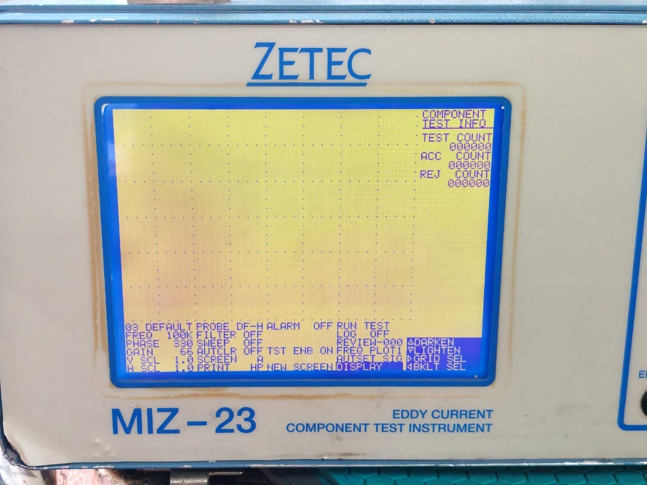ZETEC MIZ-23 ZETEC MIZ-23 REV.1.57A EDDY CURRENT COMPONENT TEST INSTRUMENT 85-250V 7