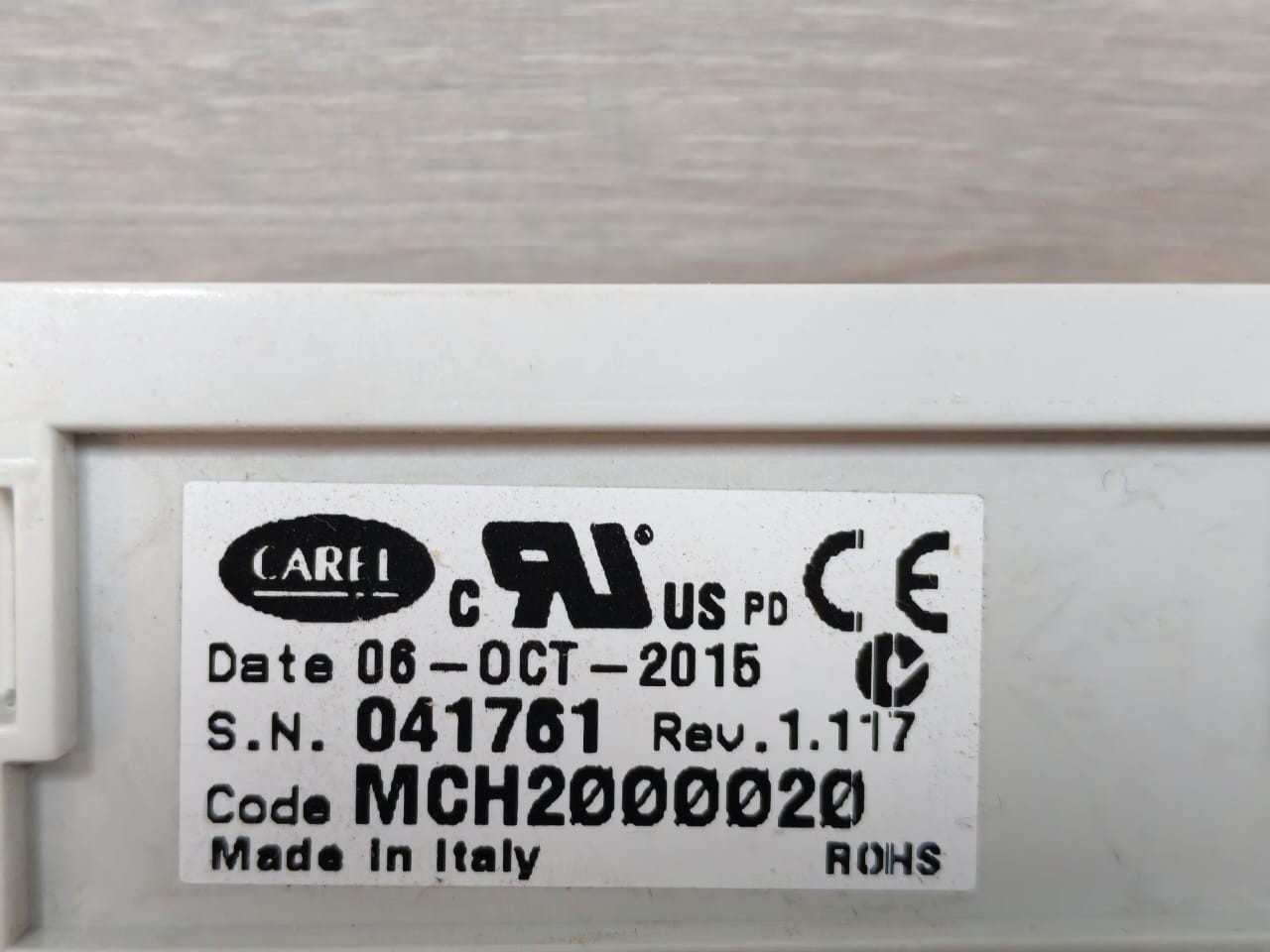 CAREL MCH2000020 REV. 1.117 CAREL MCH2000020 REV. 1.117 EXPANSION MICROCHILLER BOARD 6