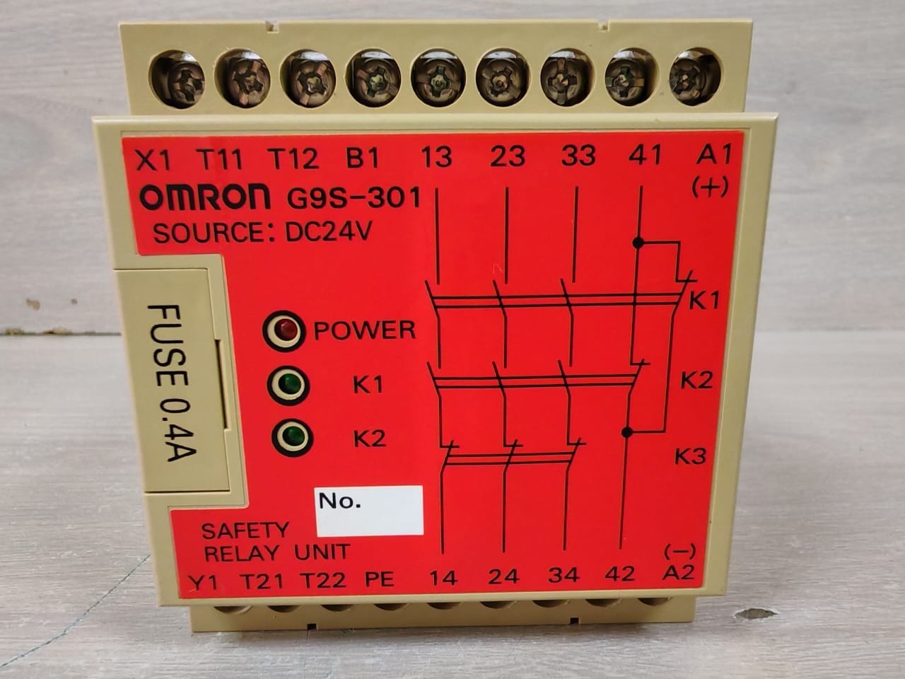 Omron G9S-301 DC24V Safety Relay Unit 240VAC
