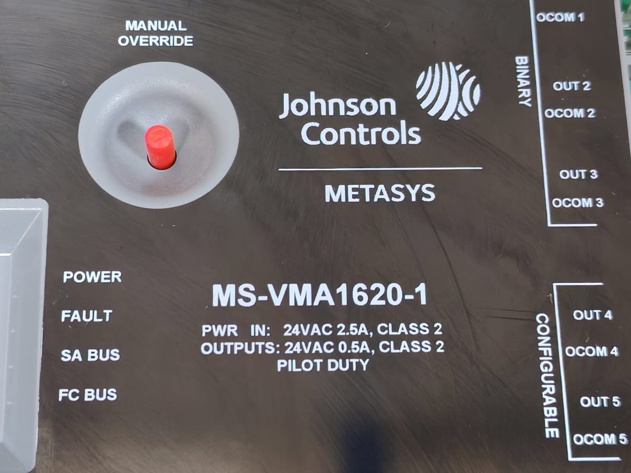 Johnson Controls MS-VMA1620-1 Johnson Controls MS-VMA1620-1 Variable Air Volume 3