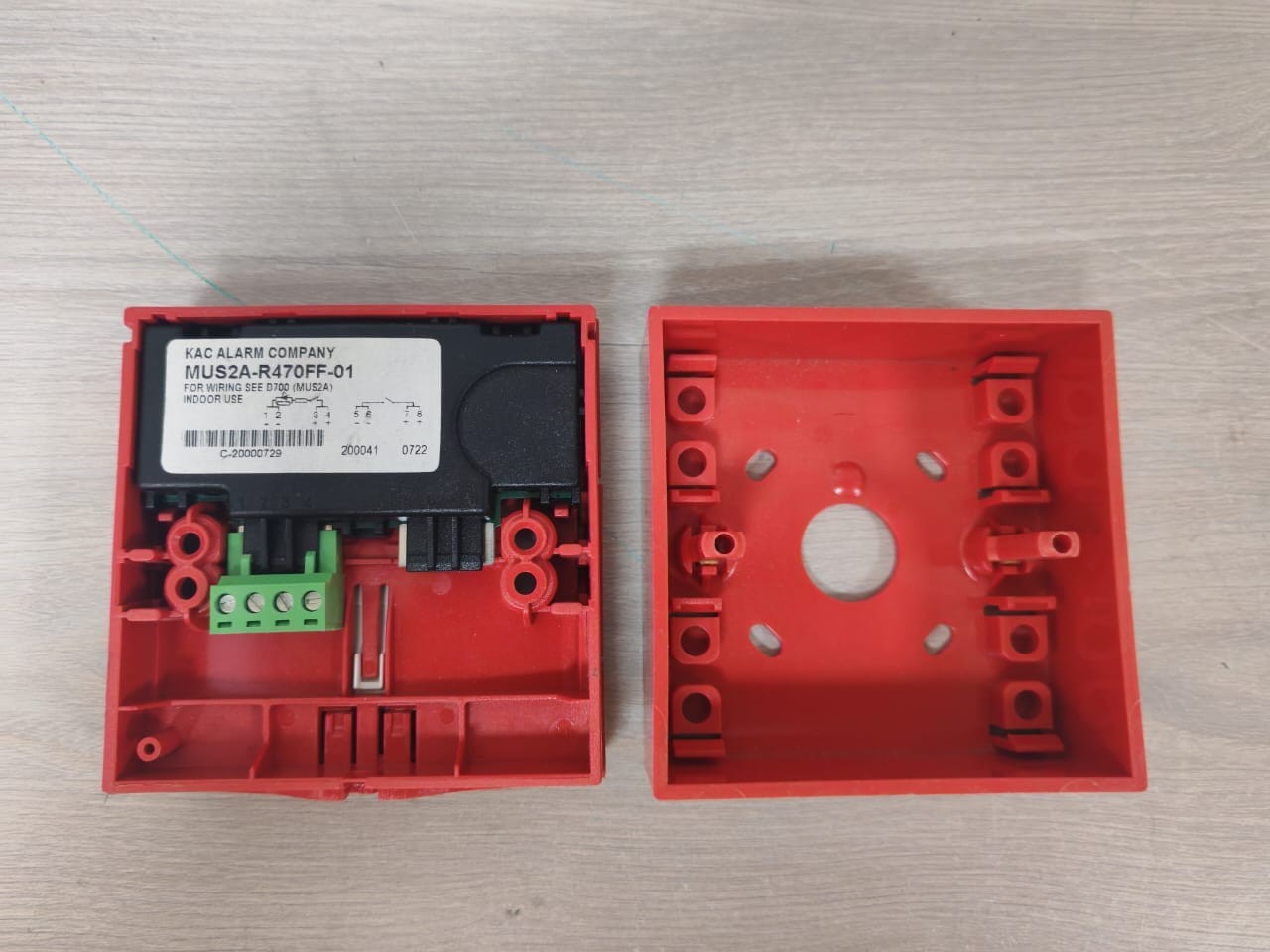 Kac Alarm MUS2A-R470FF-01 Kac Alarm MUS2A-R470FF-01 Manual Call Point 5