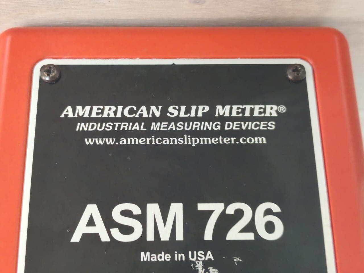 AMERICAN SLIP METER ASM-726 AMERICAN SLIP METER ASM 726 STATIC COEFFICIENT OF FRICTION TESTER 7