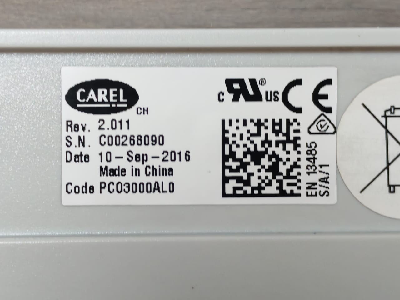 Carel PCO3000AL0 Carel PCO3000AL0 REV 2.011 Programmable Controller 3