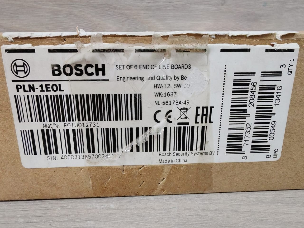 Bosch PLN-1EOL BOSCH PLN-1EOL SET OF 6 END OF LINE BOARDS 9