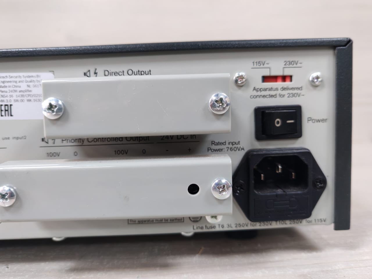 Bosch F01U024957 Bosch LBB1935/20 Plena Power Amplifier F01U024957 7