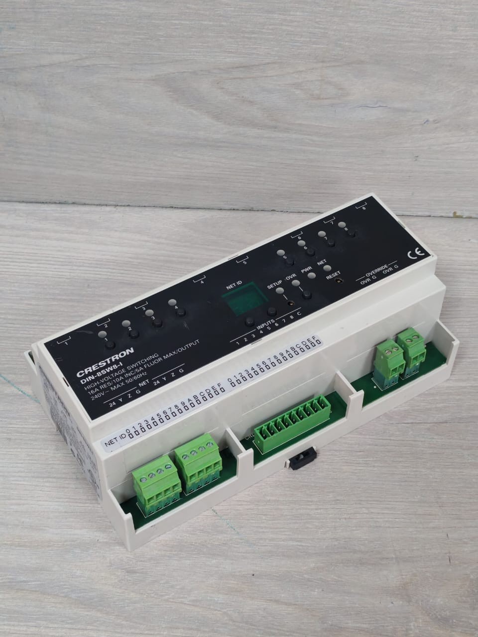 Crestron P/N:6503776 CRESTRON DIN-8SW8-I P/N:6503776 HIGH-VOLTAGE SWITCHING W/ DIGITAL INPUT 240V 5