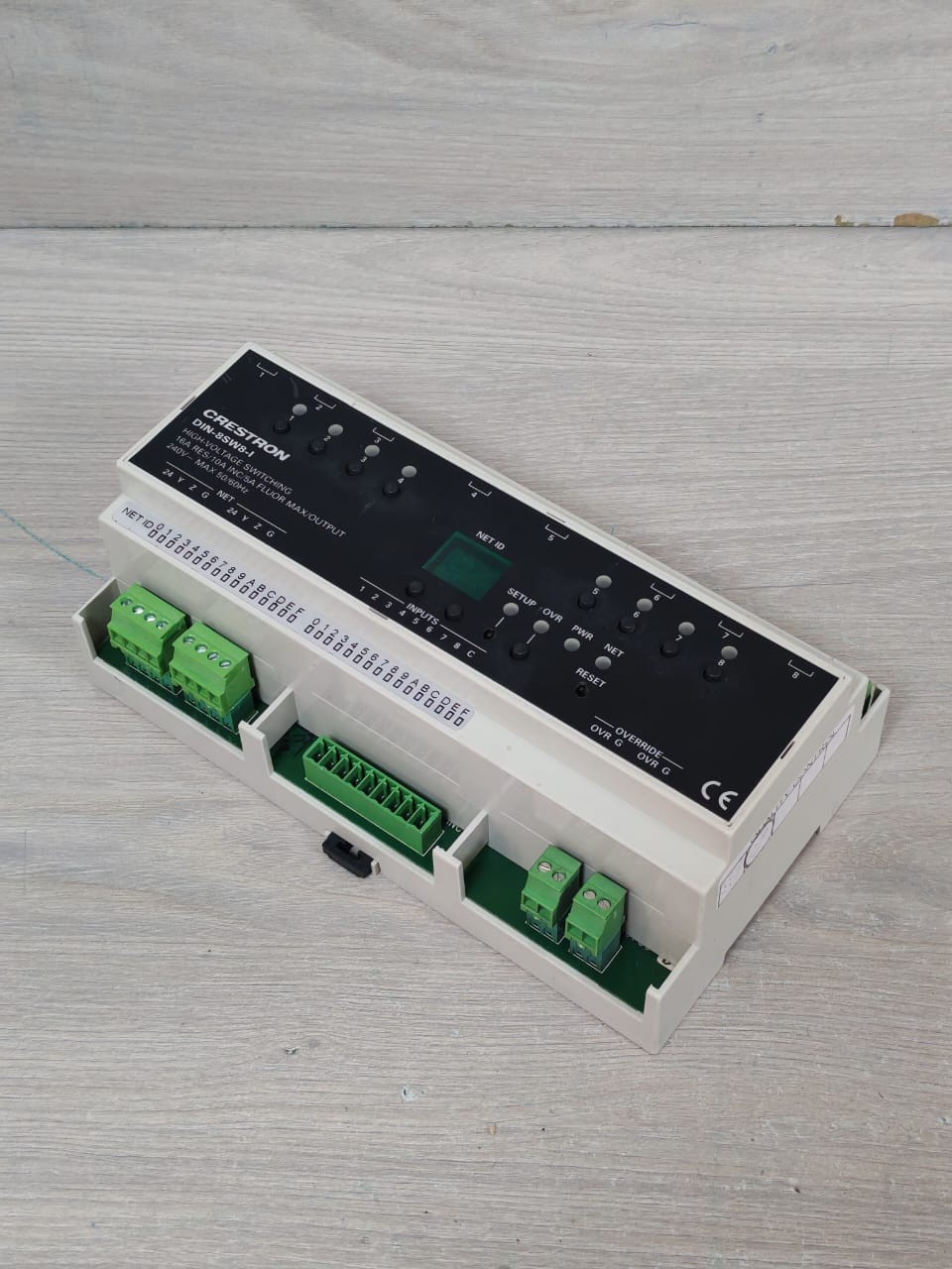 Crestron P/N:6503776 CRESTRON DIN-8SW8-I P/N:6503776 HIGH-VOLTAGE SWITCHING W/ DIGITAL INPUT 240V 6