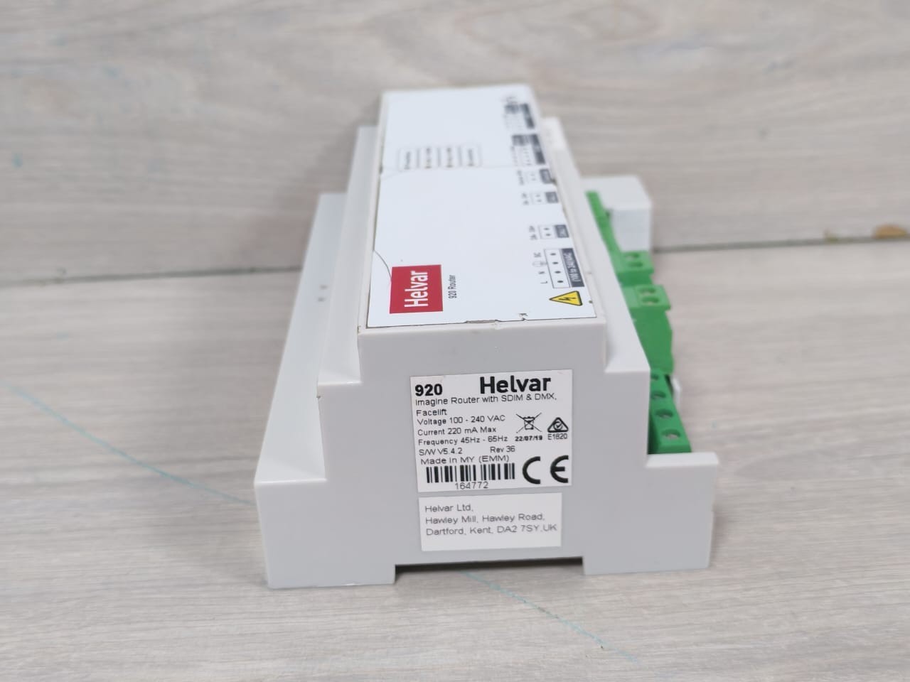 Helvar 920 Helvar 920 Imagine Router with SDIM & DMX SW V5.4.2 Rev.36 4