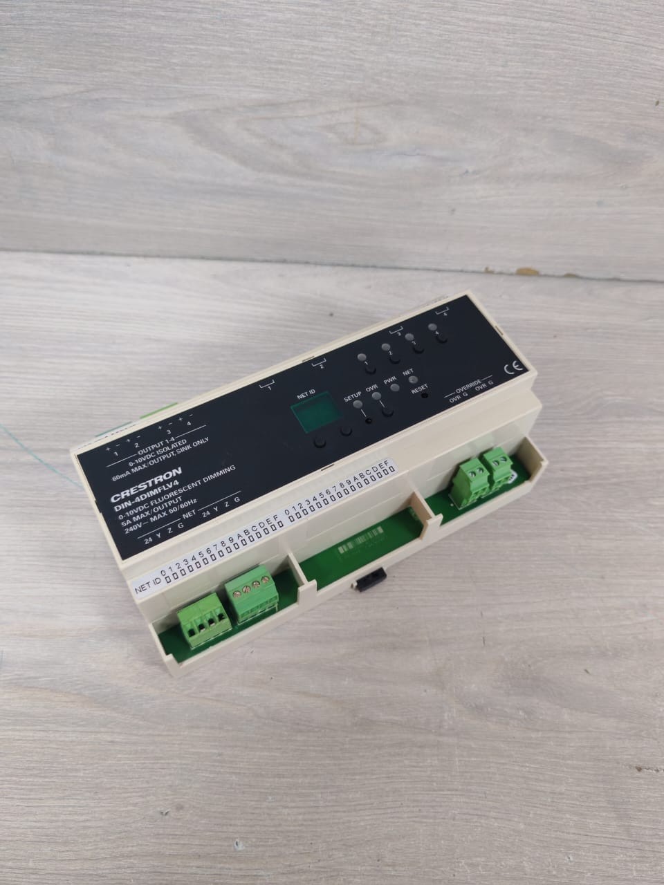 Crestron P/N:6501749 CRESTRON DIN-4DIMFLV4 P/N:6501749 0-10VDC FLUORESCENT DIMMING MODULE 240V 7