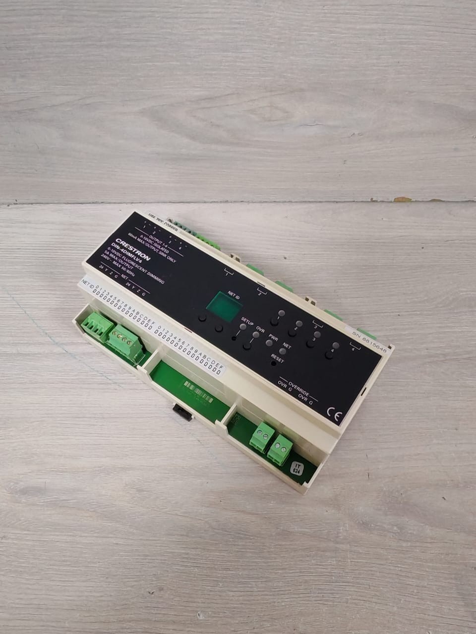 Crestron P/N:6501749 CRESTRON DIN-4DIMFLV4 P/N:6501749 0-10VDC FLUORESCENT DIMMING MODULE 240V 8