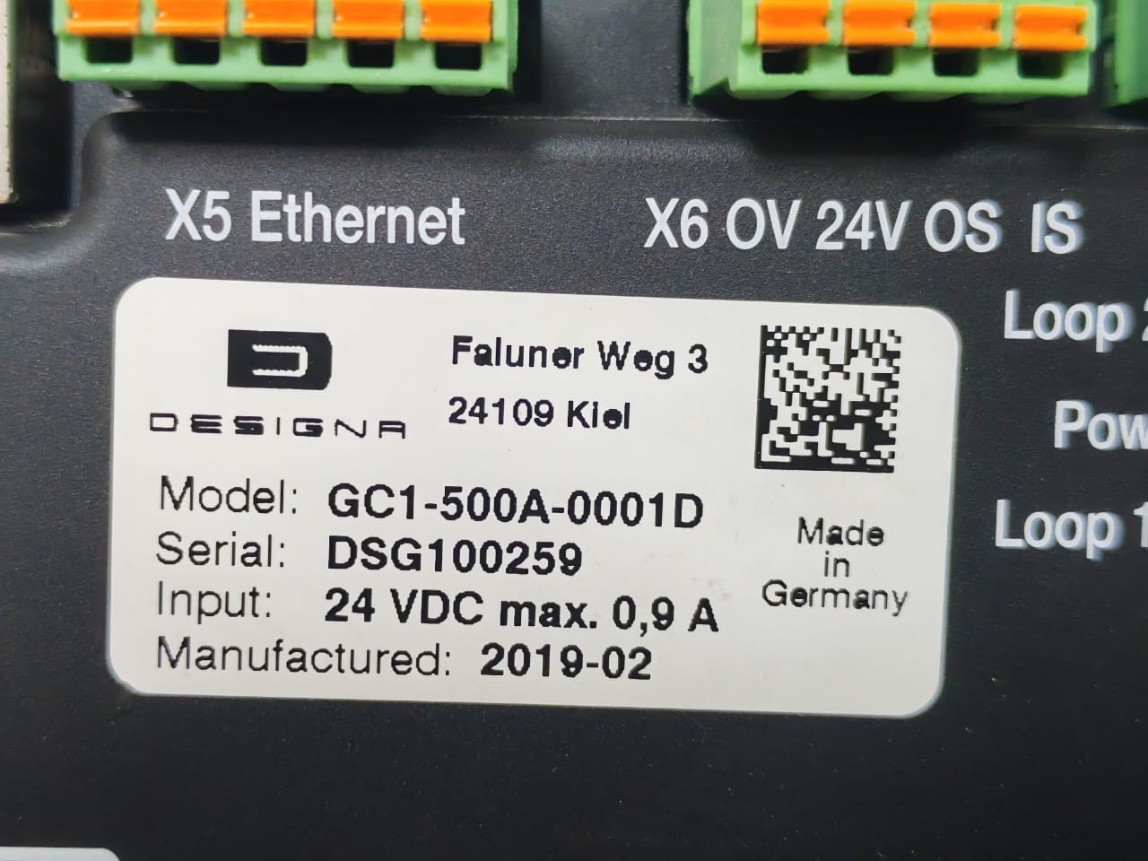 DESIGNA GC1-500A-0001D DESIGNA GC1-500A-0001D FALUNER WEG 3 24VDC 4