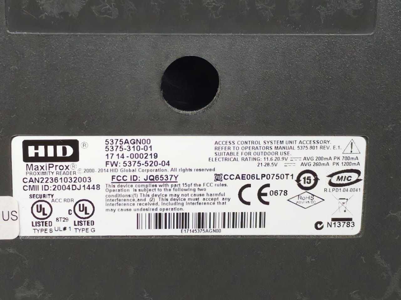 HID 5375AGN00 HID 5375AGN00 MaxiProx Long Range Proximity Reader 10