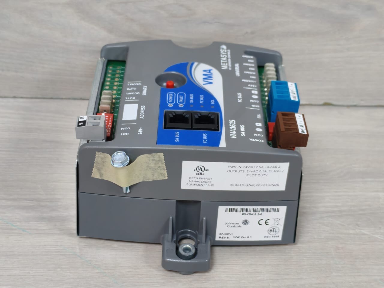 Johnson Controls 37-582-1 Johnson Controls MS-VMA1615-0 Actuator Assembly Cooling 37-582-1 Rev.K Ver 6.1 7