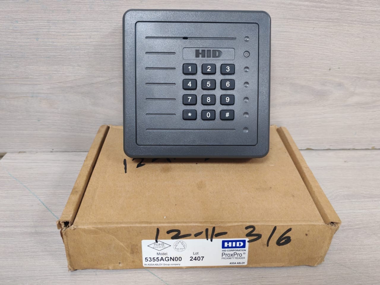 HID 5355AGN00 Hid Proxpro 5355AGN00 Proximity Reader w/ 5355AGK09 Keypad Access Control 2