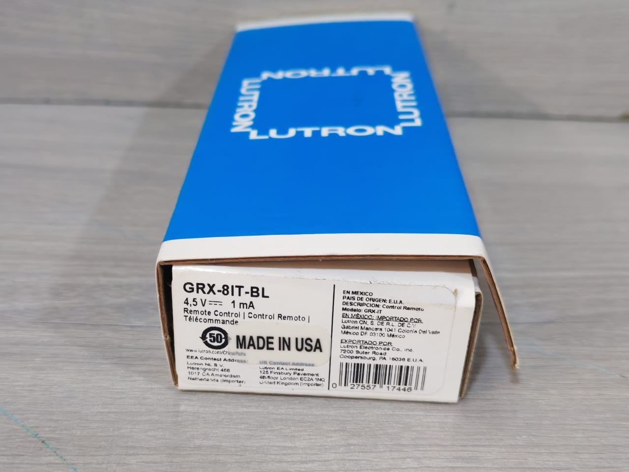 Lutron GRX-8IT-BL Lutron GRX-8IT-BL Remote Control 4.5V 10