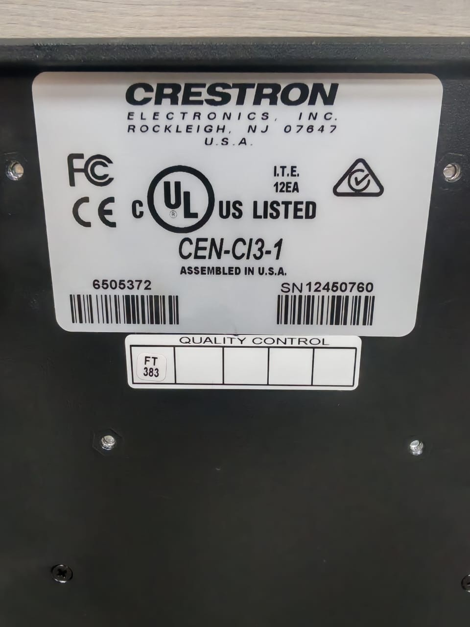 CRESTON CEN-CI3-1 CRESTON CEN-CI3-1 SERIES 3 CARD INTERFACE 3