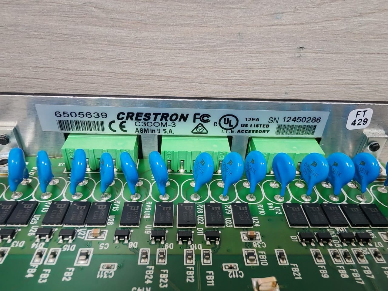 CRESTON C3COM-3 CRESTRON C3COM-3 CONTROL CARD 3