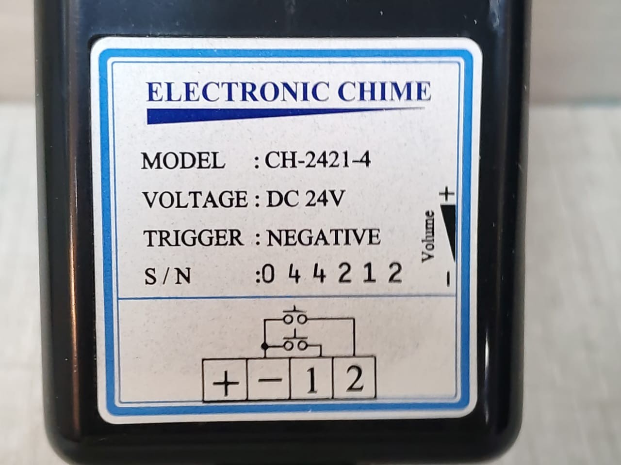 ELECTRONICS CHIME CH-2421-4 ELECTRONICS CHIME CH-2421-4 DC 24V 2