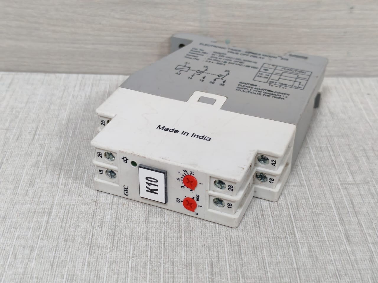 GIC 23GDT0 GIC 23GDT0 ELECTRONIC TIMER SERIES MICON TRUE OFF DELAY 24-240VAC 3