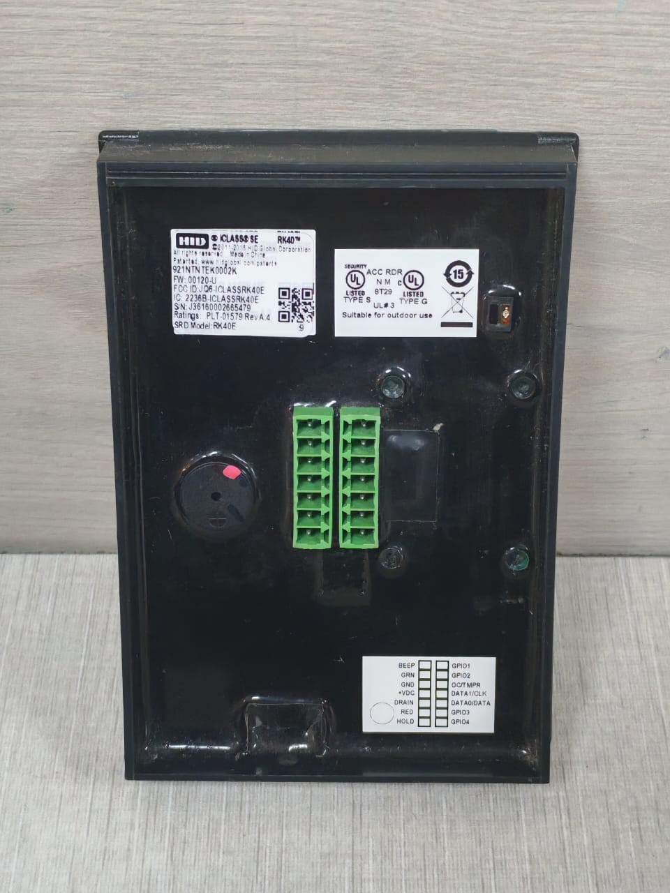 HID 921NTNTEK0002K HID iclass RK40 Smart Card Reader 921NTNTEK0002K without Backplate 4