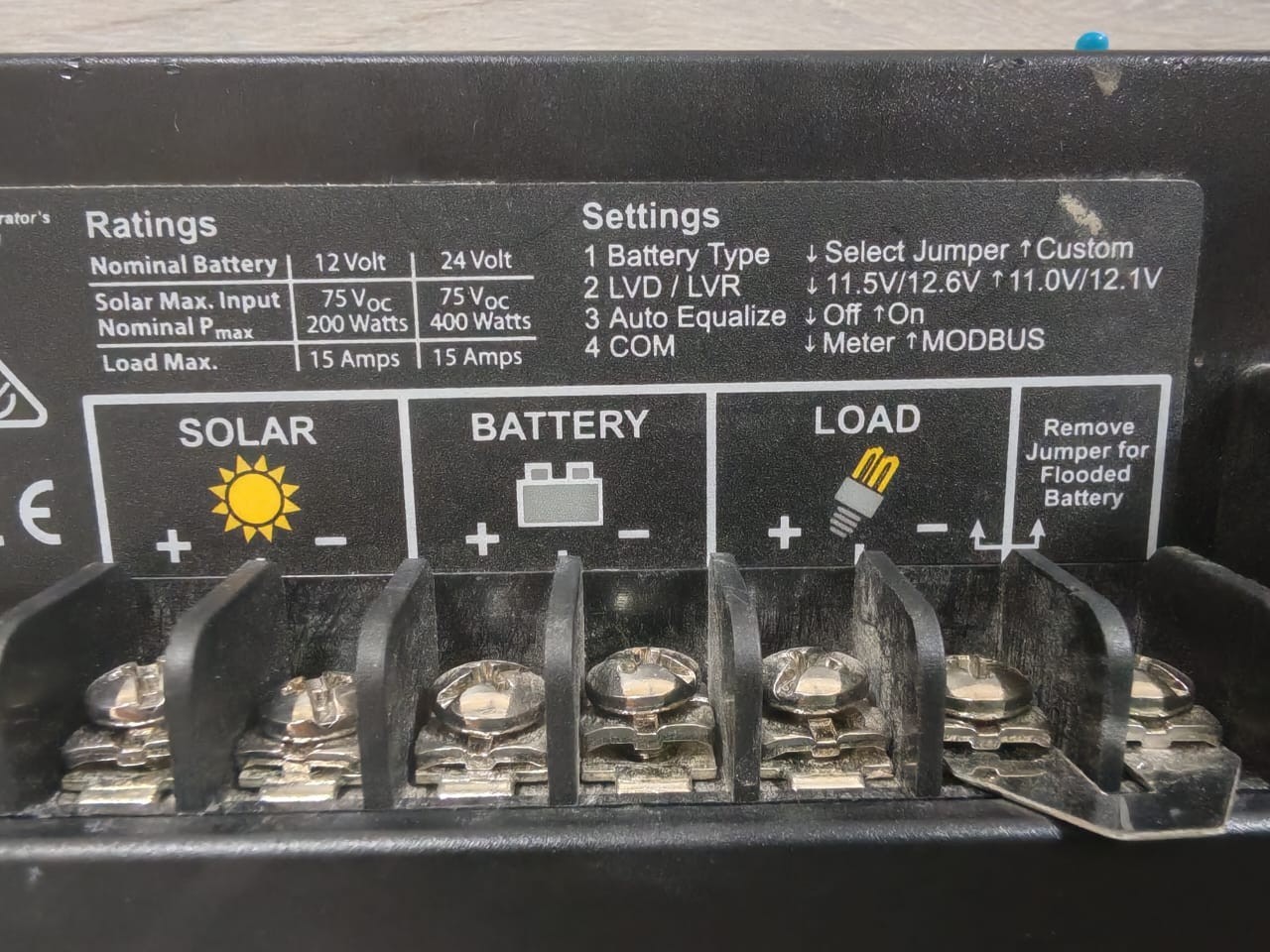 UNKNOWN MPPT-15L MORNING STAR SUNSAVER MPPT SOLAR CONTROLLER SS-MPPT-15L 2