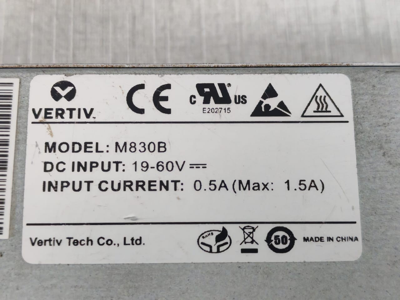 VERTIV M830B VERTIV M830B 19-60V CONTROL UNIT 6