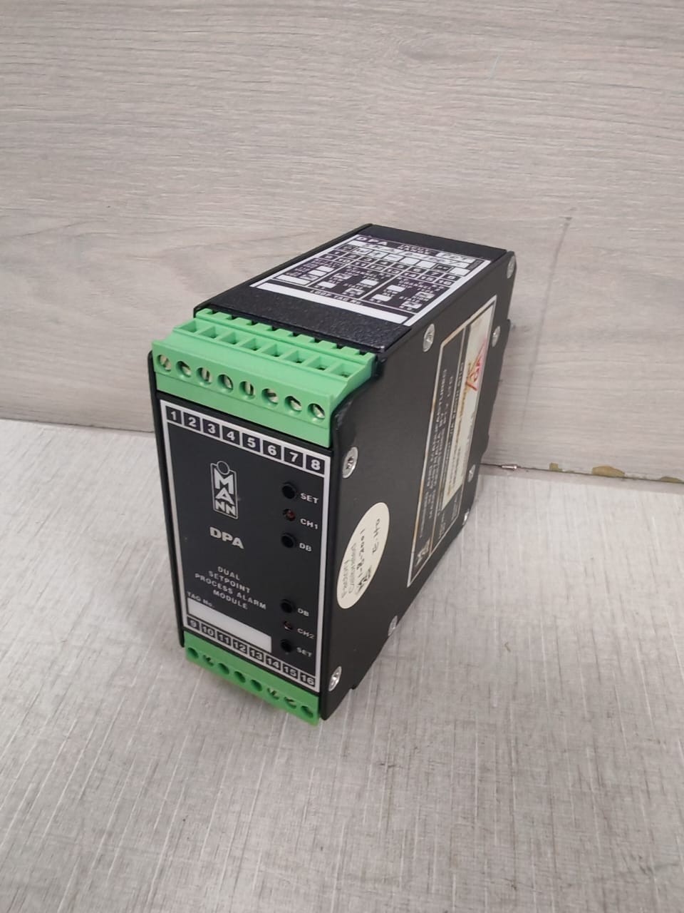 Mann DPA/POT/5KOHM/0-100%24Vdc/LND/HND/X MANN DPA/POT/5KOHM/0-100%24Vdc/LND/HND/X DUAL SETPOINT PROCESS ALARM MODULE 4