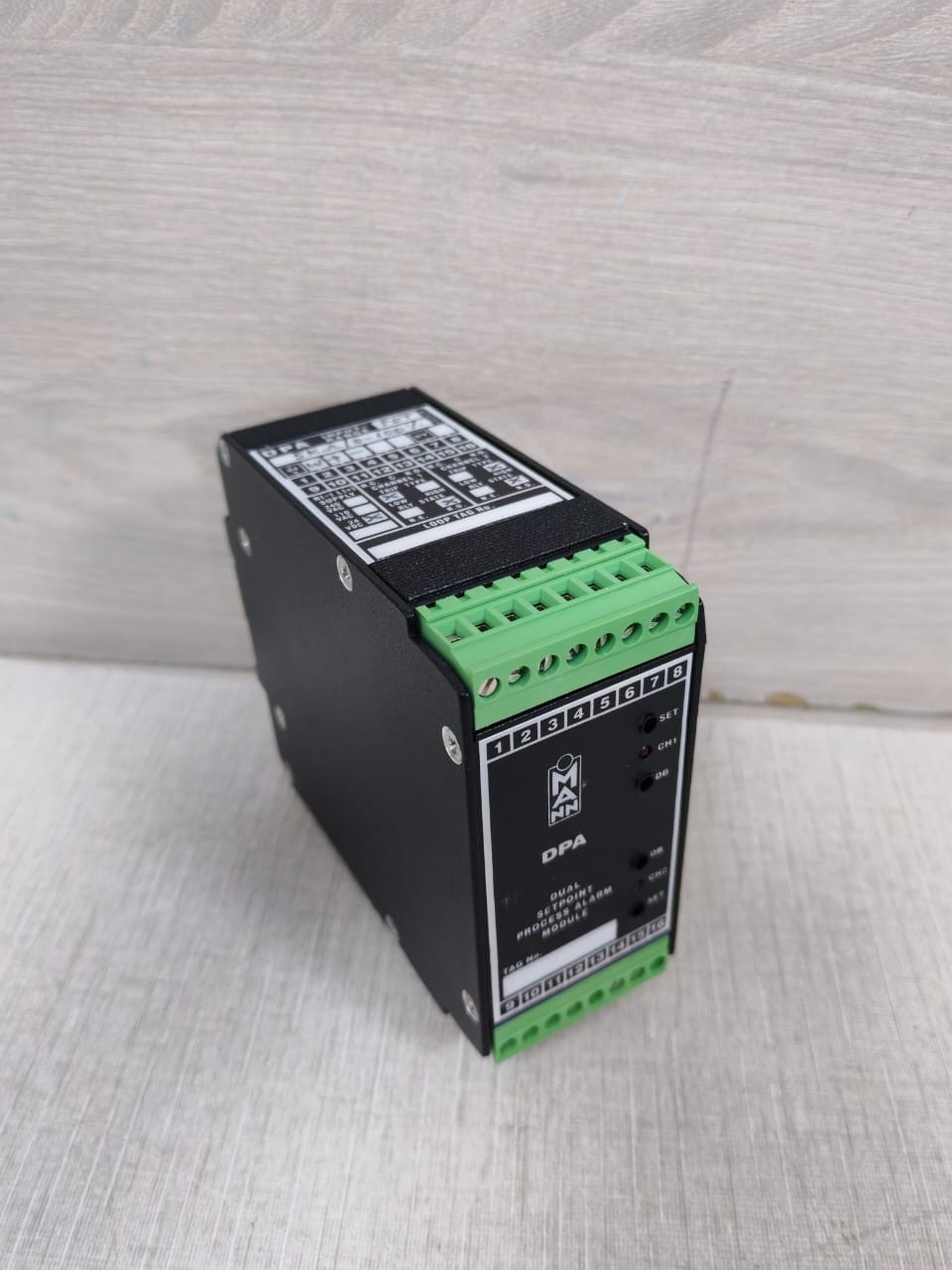 Mann DPA/POT/5KOHM/0-100%24Vdc/LND/HND/X MANN DPA/POT/5KOHM/0-100%24Vdc/LND/HND/X DUAL SETPOINT PROCESS ALARM MODULE 8
