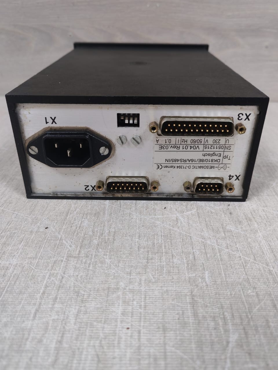 Digital DK 810 MESOMATIC DK 810/8E/16A/RS485/IN V04.1 REV.03E DIGITAL WEIGHT INDICATOR 3