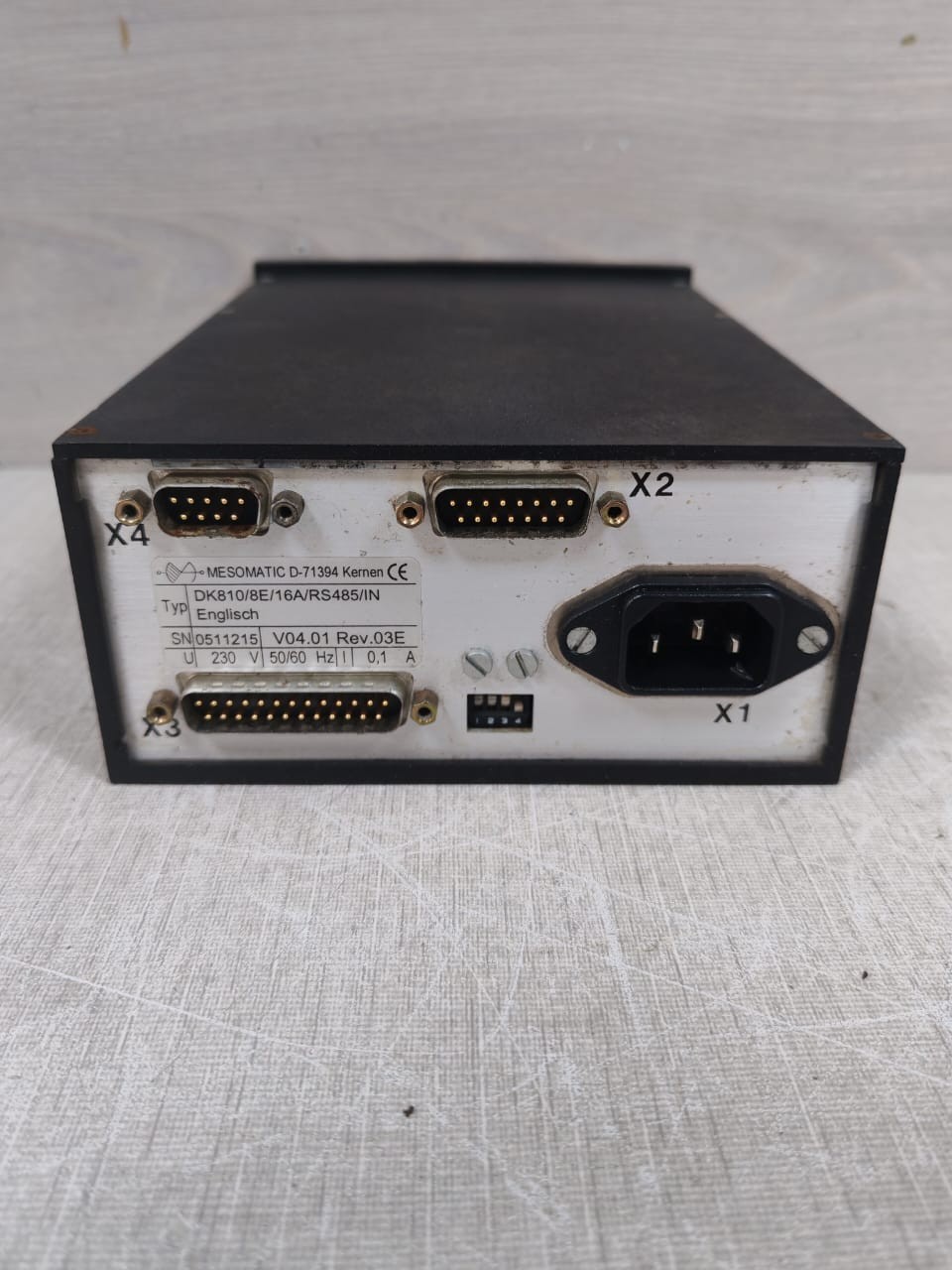 Digital DK 810 MESOMATIC DK 810/8E/16A/RS485/IN V04.1 REV.03E DIGITAL WEIGHT INDICATOR 4