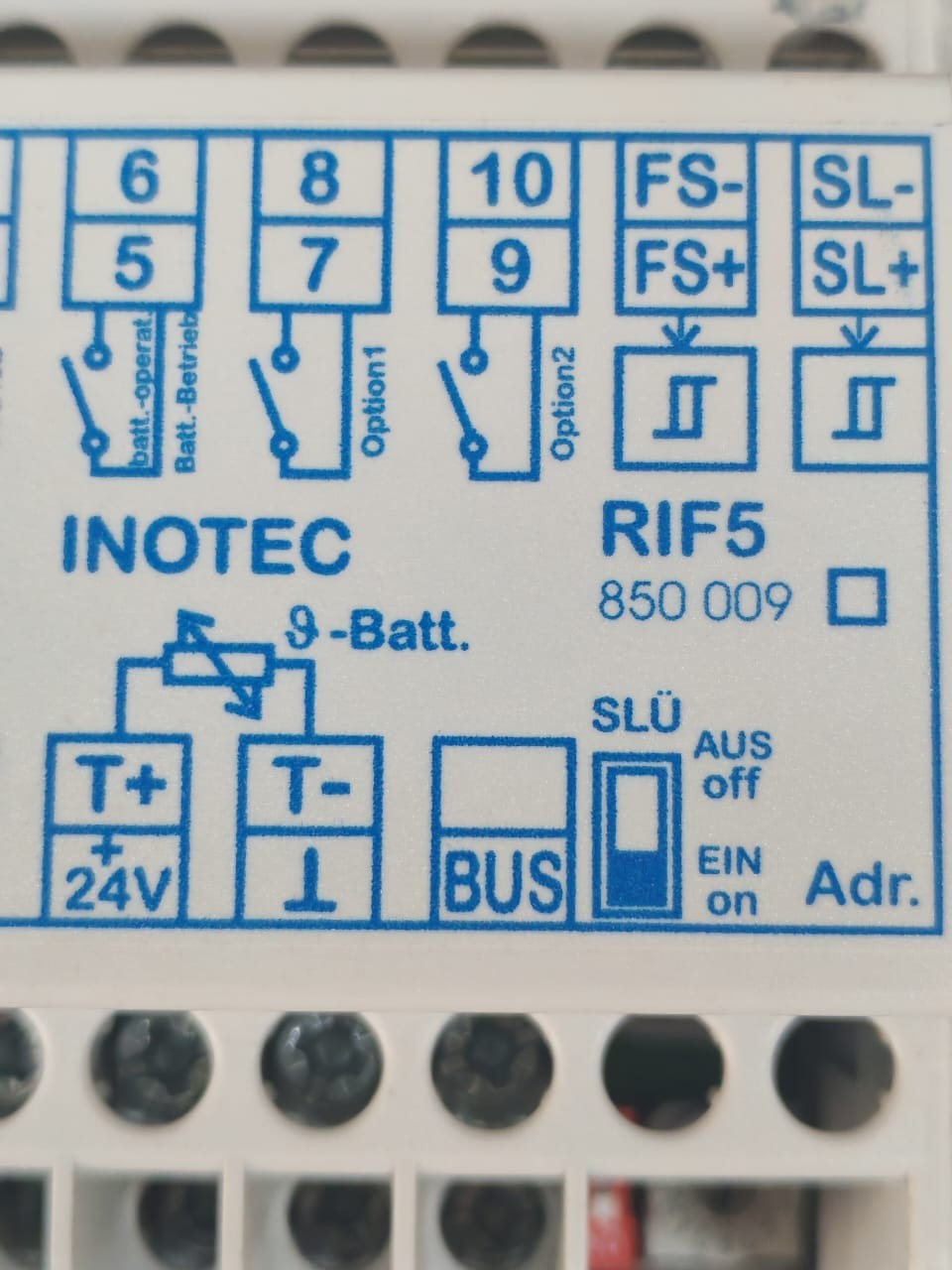 INOTEC MONITOR230V INOTEC RIF5 850009 EMERGENCY LIGHTINNG MONITOR 230V 3