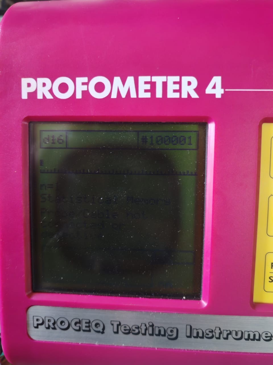 PROCEQ PROCEQ PROCEQ PROFOMETER 4 REBAR LOCATOR - NEED TO CHANGE THE SCREEN 5