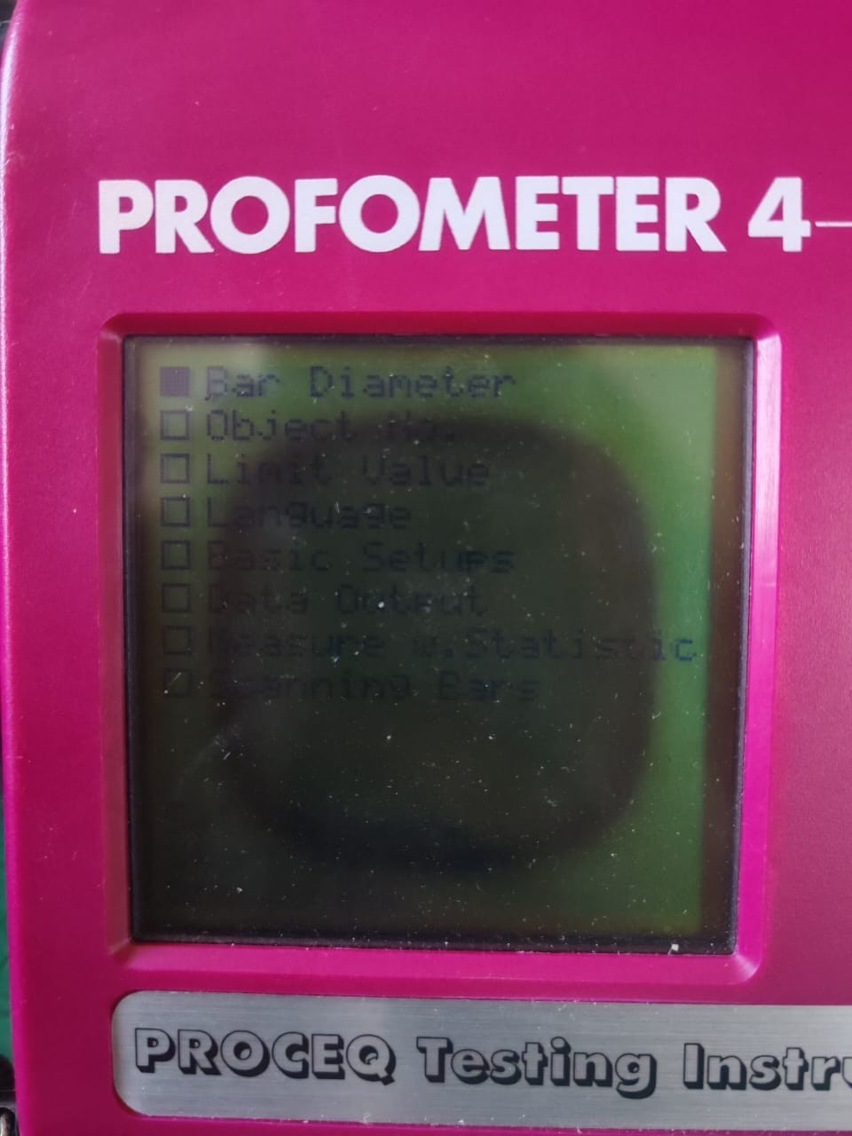 PROCEQ PROCEQ PROCEQ PROFOMETER 4 REBAR LOCATOR - NEED TO CHANGE THE SCREEN 6