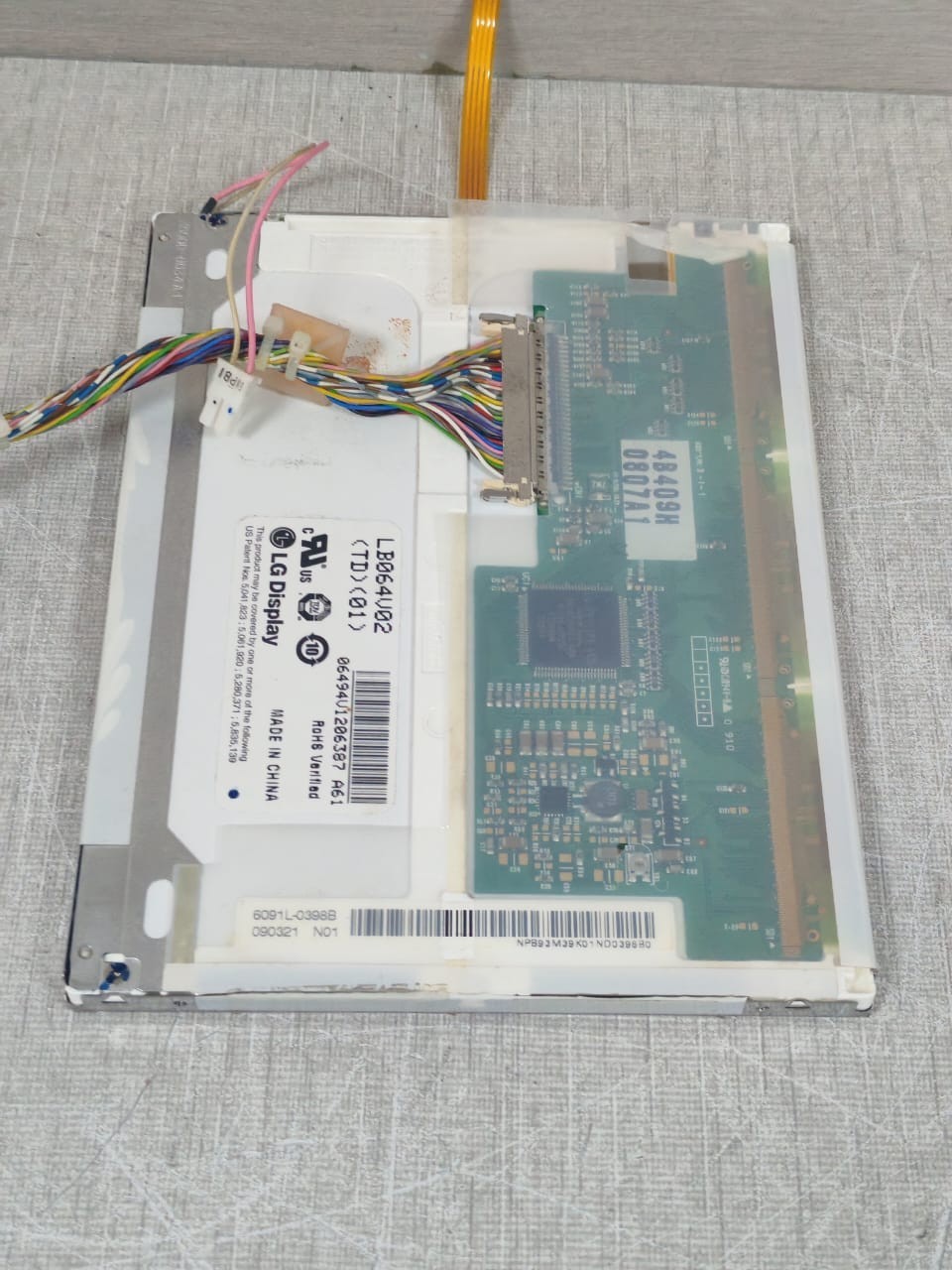 LG LB064V02 LG DISPLAY LB064V02 TD01 SCREEN PANEL 7
