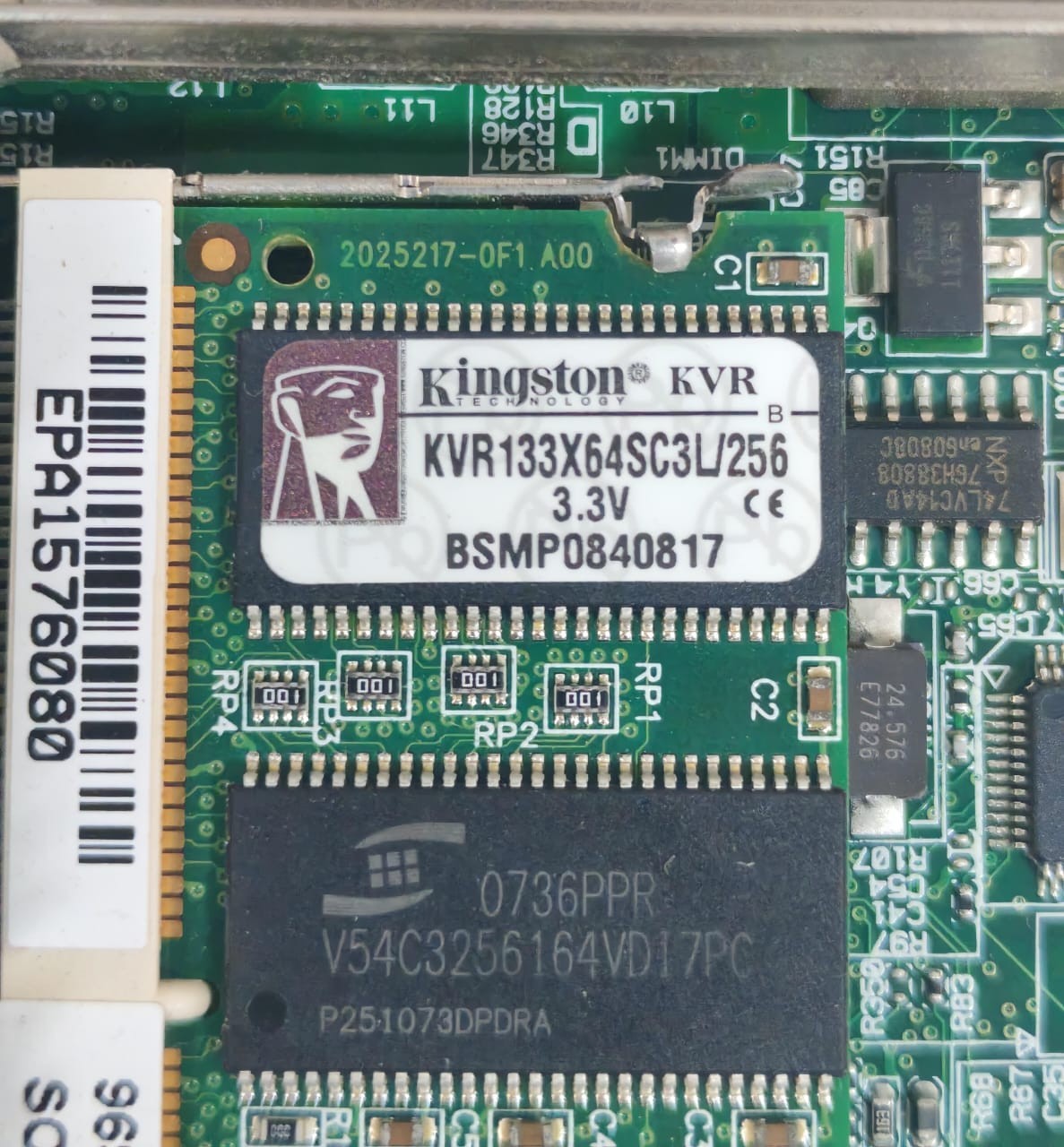 Unbranded EXT-BASE V1.2/2009/02-12 WITH KINGSTON KVR133X64SC3L/256 EXT-BASE V1.2/2009/02-12 WITH KINGSTON KVR133X64SC3L/256 CIRCUIT BOARD 8
