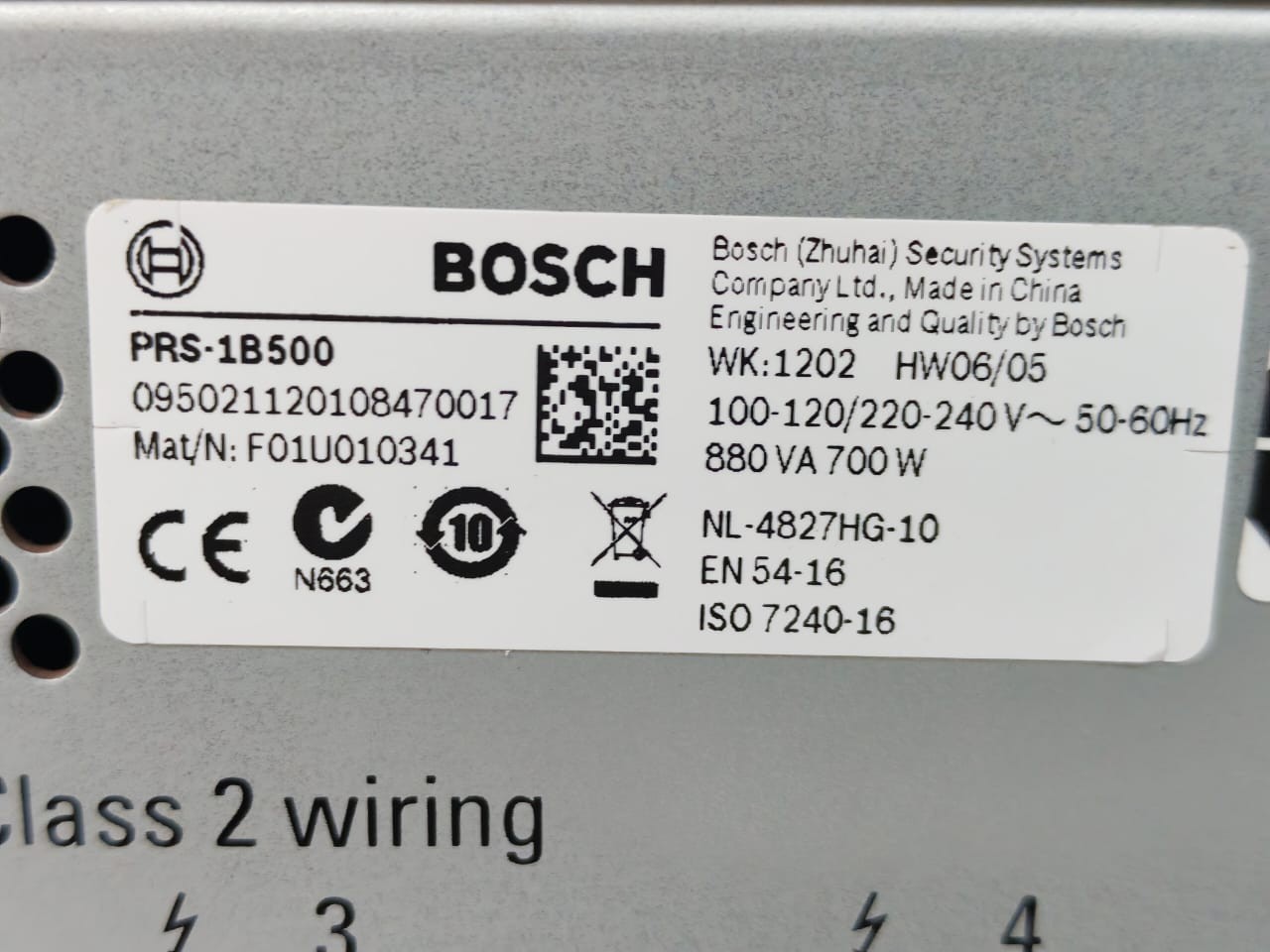 Bosch F01U010341 HW06/05 BOSCH PRS-1B500 / F01U010341 HW06/05 POWER AMPLIFIER 880VA 700W -TRIED & TESTED 9