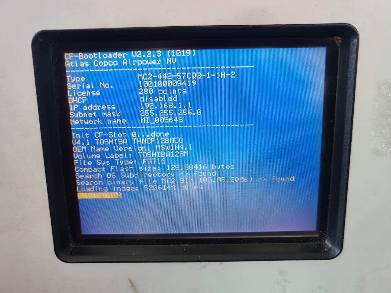 ATLAS COPCO COPCO-1900 ATLAS COPCO 1900-0711-81 TOUCH SCREEN PANEL 24VDC 6
