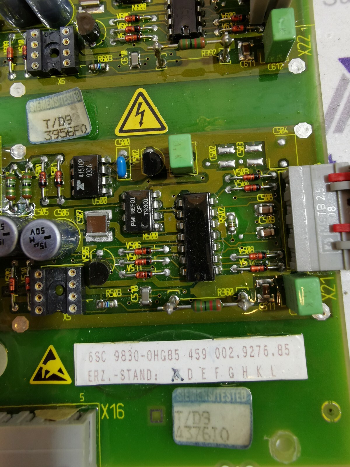 Siemens 9830-0HG85 Siemens 6SC 9830-0HG85 / 6SC98300HG85 Board Erz.-Stand 4