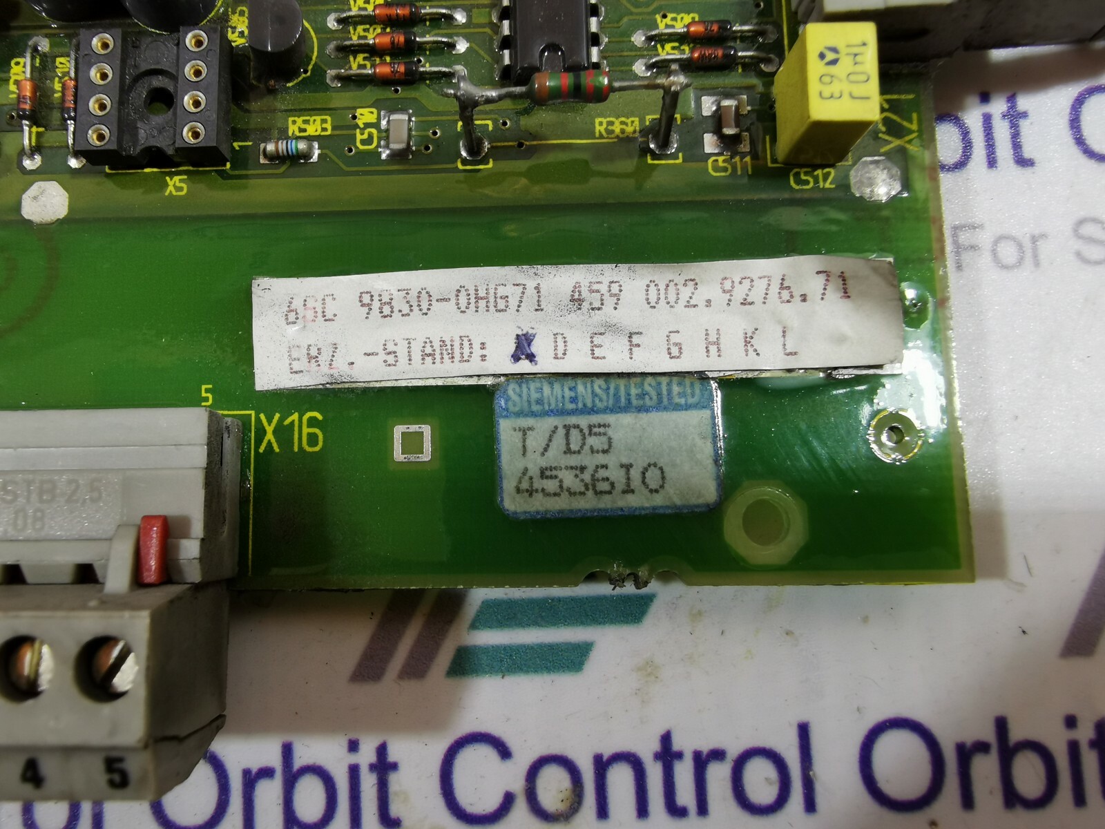 Siemens 9830-0HG71 Siemens 6SC 9830-0HG71 / 6SC98300HG71 Board Erz.-Stand 2