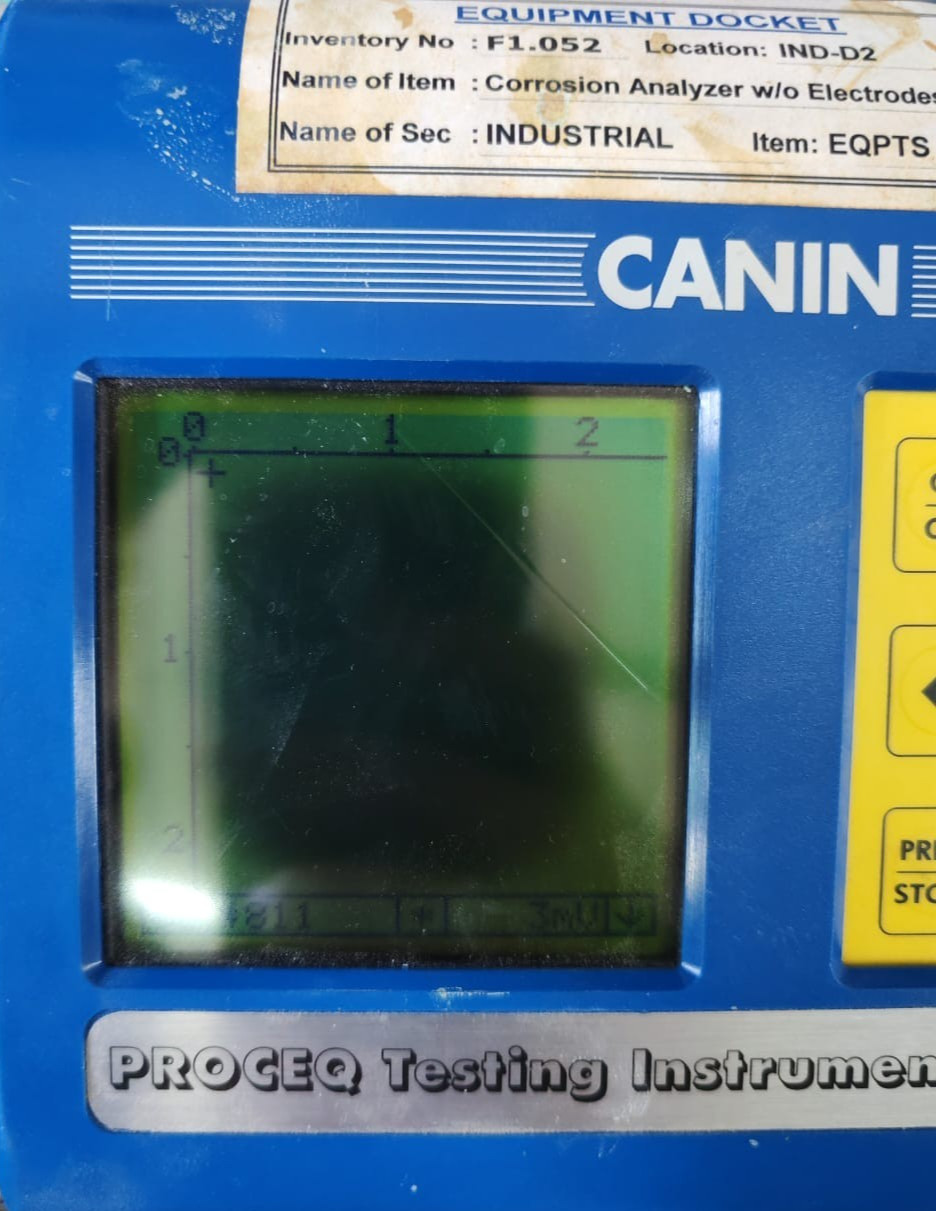 PROCEQ CANIN CORROSION ANALYZER PROCEQ CANIN CORROSION ANALYZER W/O ELECTRODES 7