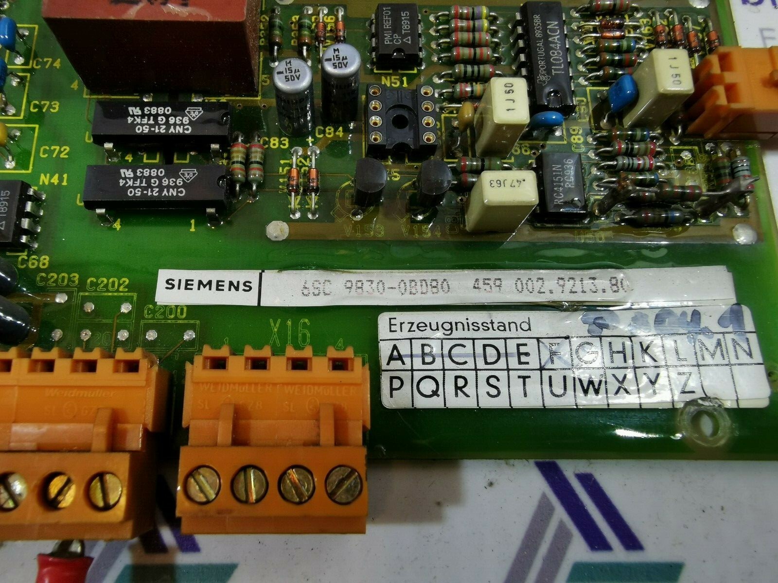 Siemens 9830-0BD80 Siemens 6SC 9830-0BD80 / 6SC98300BD80 Board Erz.-Stand 2