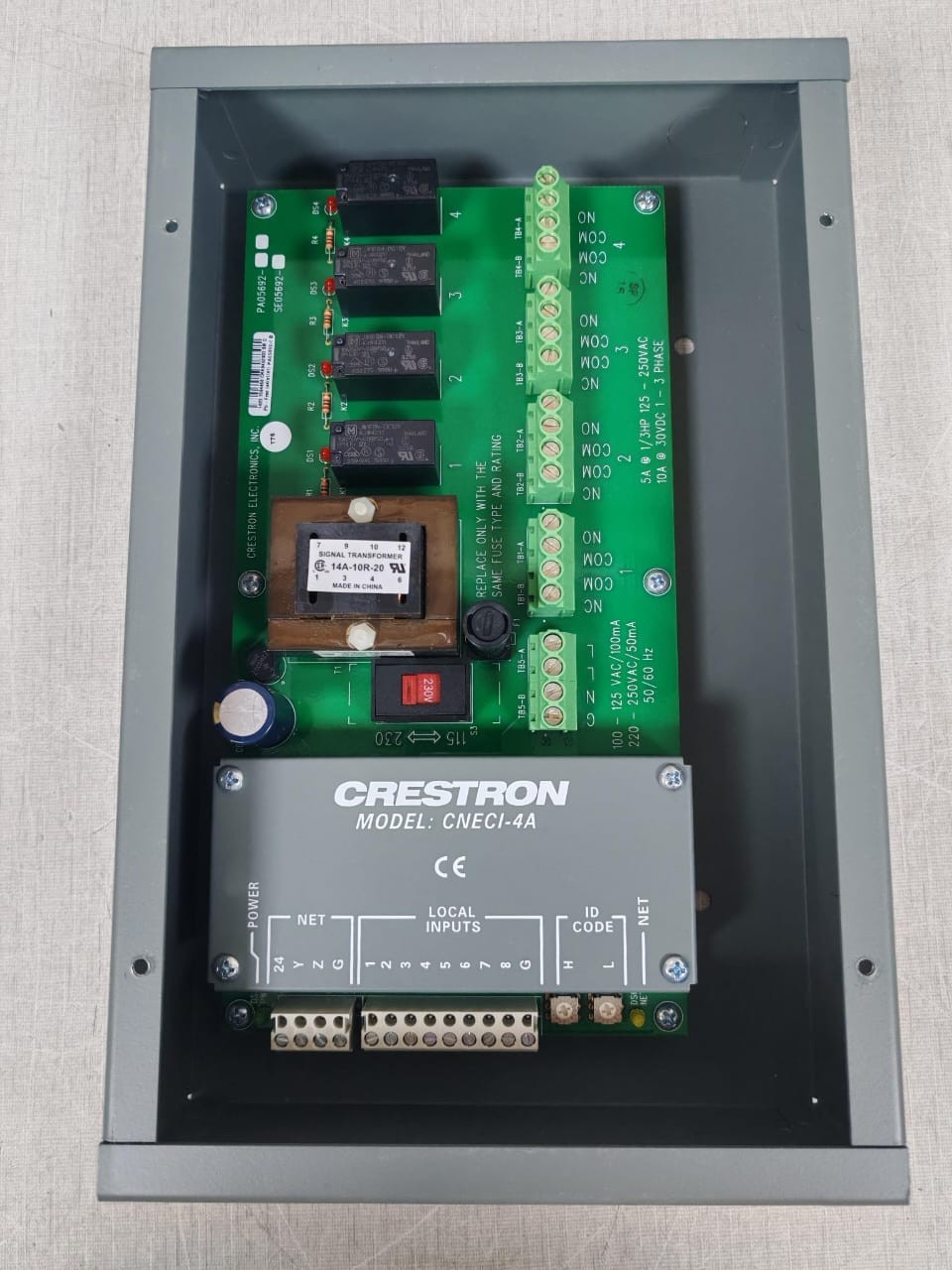 Crestron CNECI-4A CRESTRON CNECI-4A ELECTRICAL CONTROL INTERFACE 5
