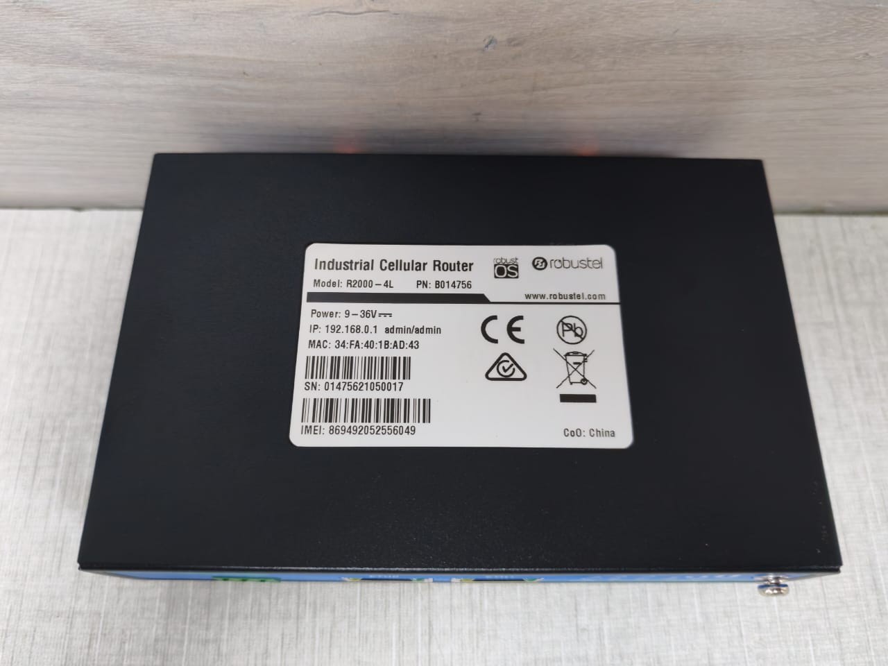Robustel R2000-4L Robustel R2000-4L Industrial Cellular Router B014756 8